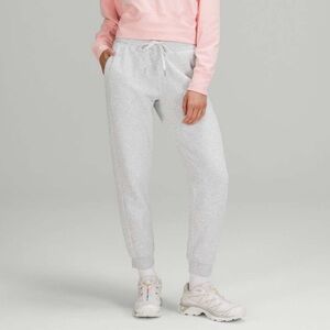 Lululemon Athletica Cropped Scuba Joggers - Heathered Light Gray/ 4